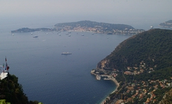 Paesaggi di Eze - Saint Jean Cap Ferrat in Costa Azzurra (Francia).