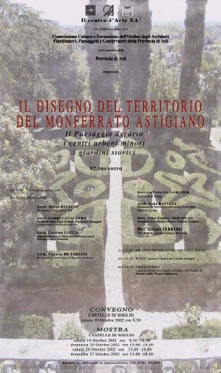 Convegno "Il disegno del territorio del Monferrato astigiano"