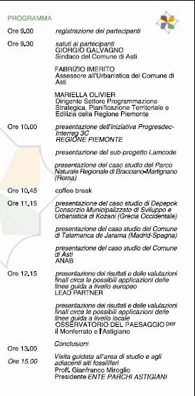 Convegno internazionale - LANDSCAPE MANAGEMENT FOR COUNTRYSIDE DEVELOPMENT