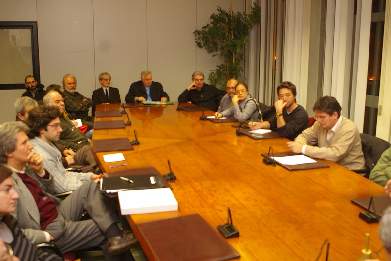 Pubblico presente in sala giunta della Provincia di Asti in occasione della Presentazione del Bando di Concorso [Foto di Luca Chiusano].