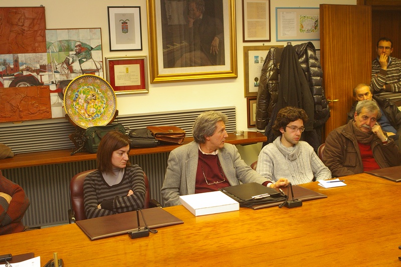Pubblico presente in sala: da (sx): Monica Gentile, Ernesto Doglio Cotto, Alessandro Risso e Franco Cavagnino [Foto di Luca Chiusano].