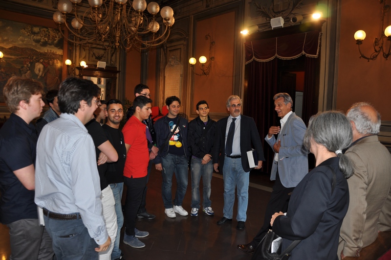 Ricevimento degli studenti dell Istituto Tecnico per geometri G. Porzio di Napoli da parte del Sindaco di Asti, On.le Giorgio Galvagno.