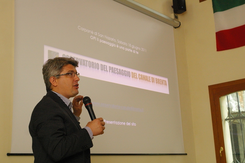 Presentazione del sito internet dell'Osservatorio del Paesaggio del Canale di Brenta da parte del Prof. Mauro Varotto dell'Università di Padova.