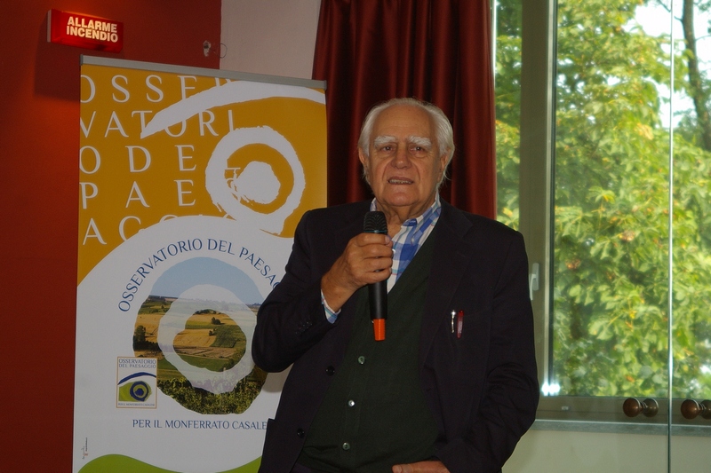 Prof. Valerio Di Battista (Best - Politecnico di Milano e Presidente dell'Osservatorio del Paesaggio per il Monferrato Casalese), ideatore e coordinatore scientifico del Workshop Sistema Paesaggio.