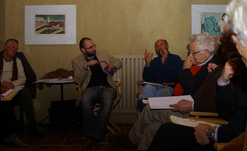 Contributo di approfondimento al Seminario "Insieme si può" da parte di Alesandro Mortarino (Stop al consumo di Territorio). Nella foto: il Moderatore del Seminario, il Dott, Alessandro Nicola (centro) e il Prof. Dario Rei (destra).