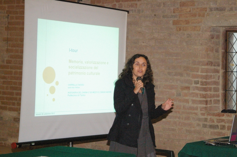 Relazione di Gabriella Taddeo (Laboratorio di Cittadinanza digitale, Politecnico di Torino) su "I-Tour: memoria, valorizzazione e socializzazione del territorio nell era digitale".