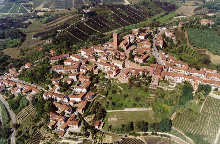 Veduta dello straordinario paesaggio viticolo del Comune di Mongardino [Foto di Mark Cooper].