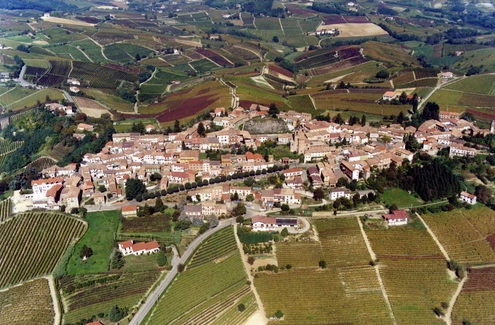 Veduta del paesaggio di Alice bel colle