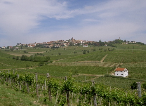 Veduta del paesaggio di Alice bel colle