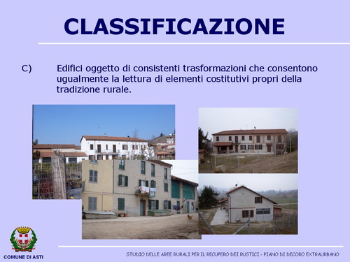 Presentazione "Studio delle aree rurali per il recupero dei rustici nel Comune di Asti" -  Avv. Fabrizio Brignolo (Assessore all