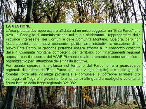 Presentazione "Una proposta concreta di tutela della natura e del paesaggio nel basso Piemonte"
