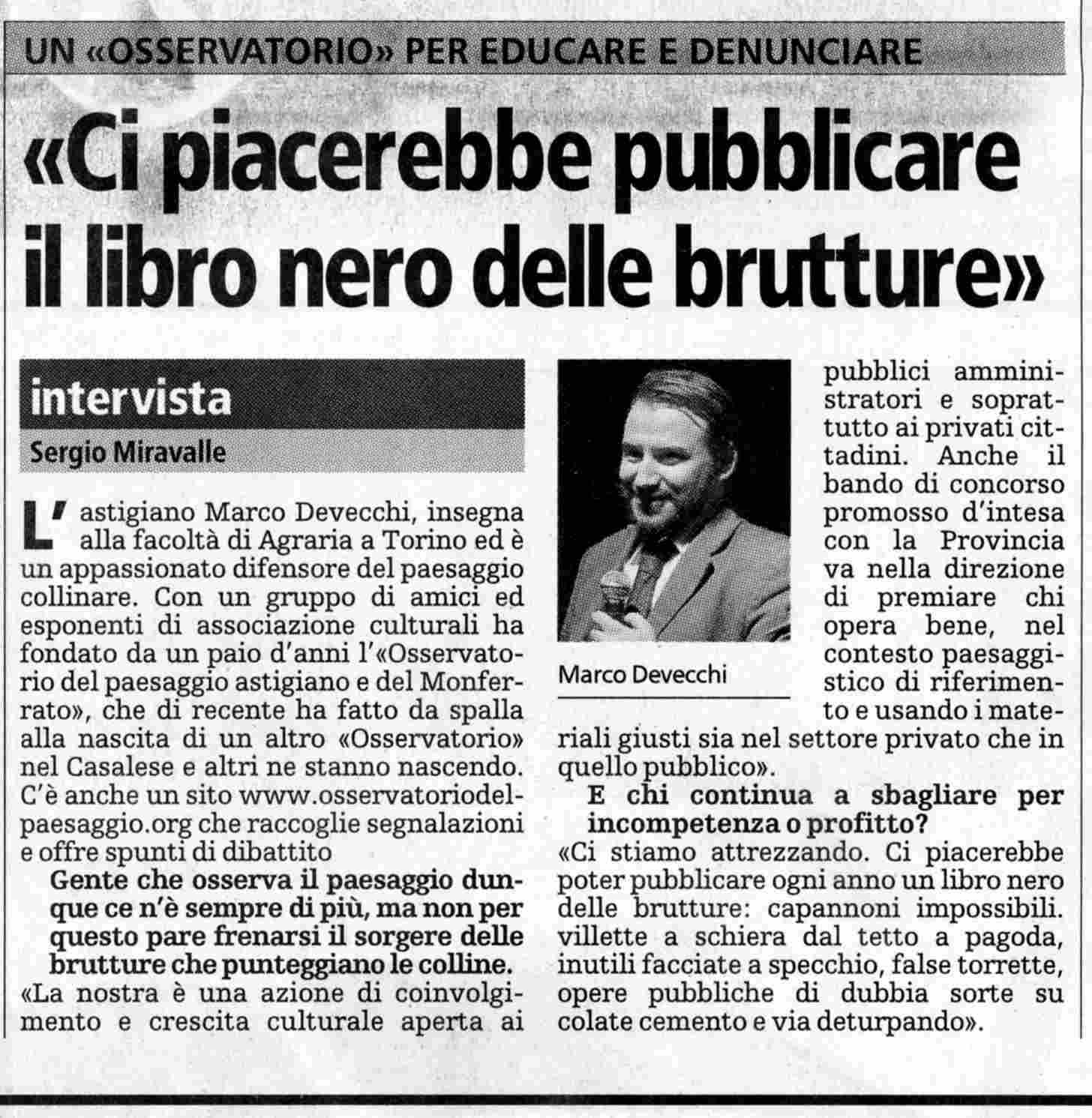 Rassegna stampa - Presentazione del Concorso sulla progettazione paesaggistica