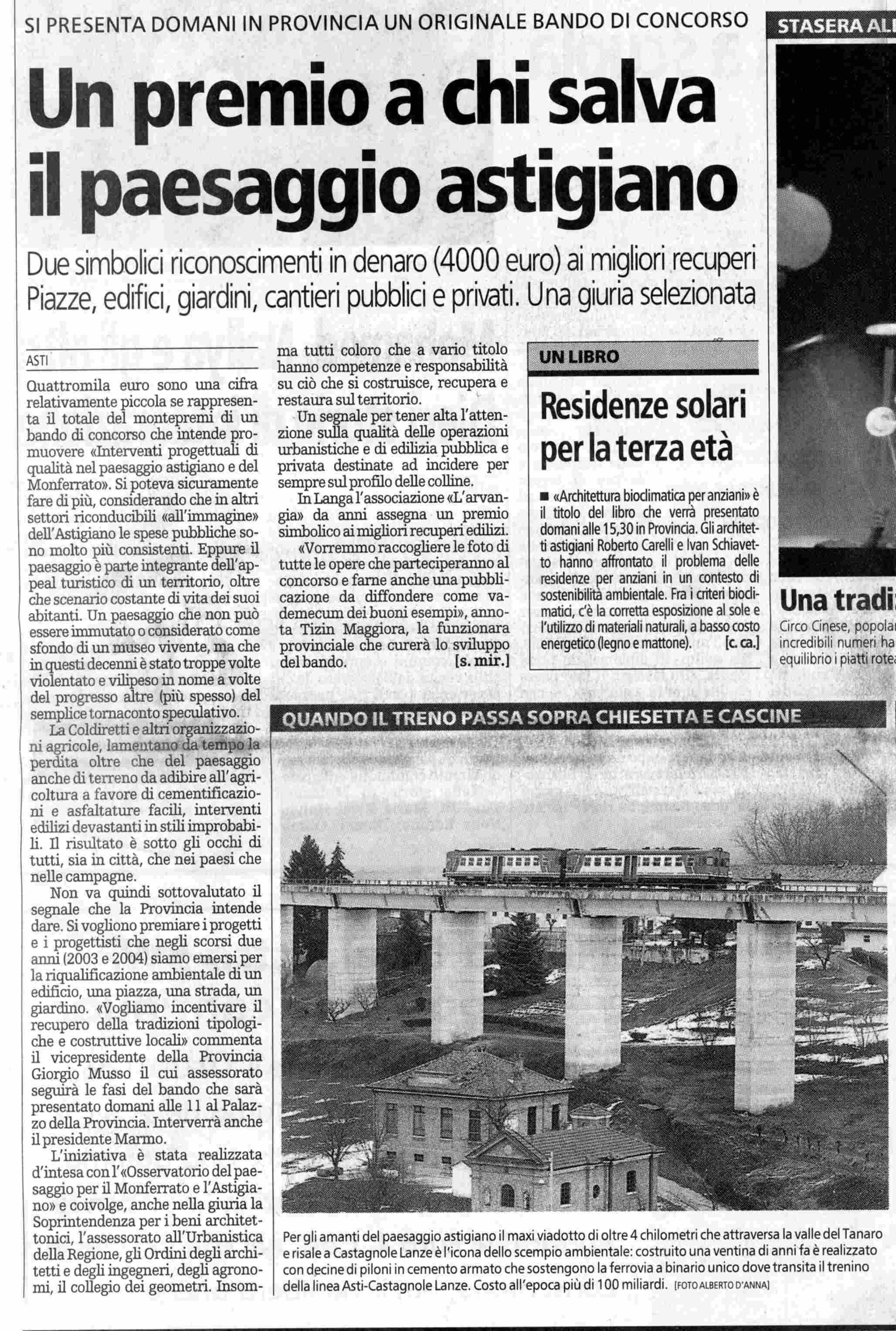 Rassegna stampa - Presentazione del Concorso sulla progettazione paesaggistica