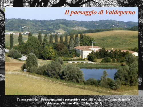 PRESENTAZIONE a cura di Marco Devecchi su "Preoccupazioni e prospettive sulle ville e il relativo campo da golf a Valdeperno".