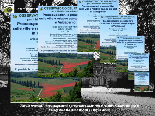 PRESENTAZIONE a cura di Marco Devecchi su "Preoccupazioni e prospettive sulle ville e il relativo campo da golf a Valdeperno".