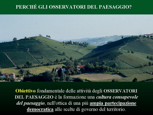 Presentazione Relazione - Marco Devecchi (Osservatorio del Paesaggio per il Monferrato e l'Astigiano) su LA RETE DEGLI OSSERVATORI DEL PAESAGGIO IN PIEMONTE