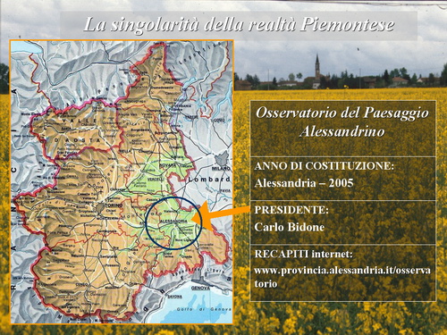 Presentazione Relazione - Marco Devecchi (Osservatorio del Paesaggio per il Monferrato e l'Astigiano) su LA RETE DEGLI OSSERVATORI DEL PAESAGGIO IN PIEMONTE