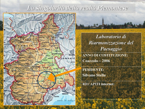 Presentazione Relazione - Marco Devecchi (Osservatorio del Paesaggio per il Monferrato e l'Astigiano) su LA RETE DEGLI OSSERVATORI DEL PAESAGGIO IN PIEMONTE