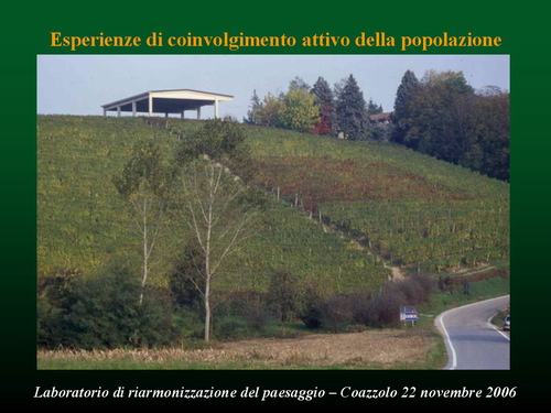 Presentazione Relazione - Marco Devecchi (Osservatorio del Paesaggio per il Monferrato e l'Astigiano) su LA RETE DEGLI OSSERVATORI DEL PAESAGGIO IN PIEMONTE