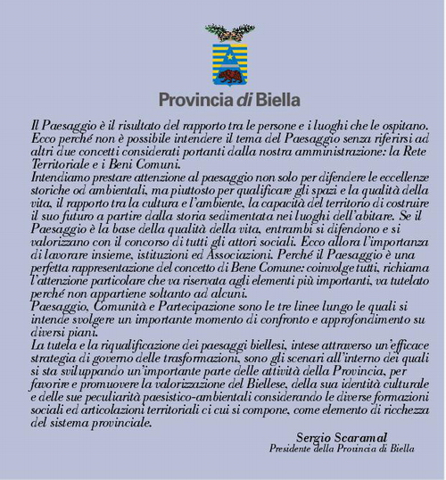Locandina del Convegno "Paesaggio, comunità e partecipazione"