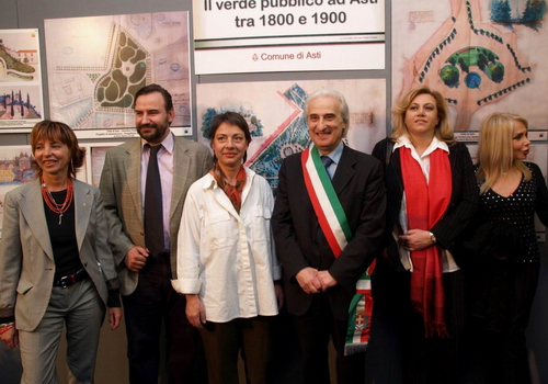 Inaugurazione dello Stand dell'Osservatorio del Paesaggio alla presenza del Sindaco della Citta di Asti - On.le  Vittorio Voglino