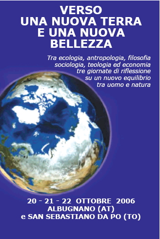 Locandina del Convegno "Verso una nuova terra e una nuova bellezza"