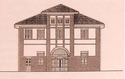 Disegno della Stazione ferroviaria di Chiusano d'Asti