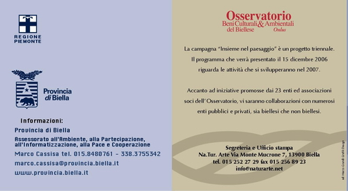 Locandina del Convegno "Paesaggio, comunità e partecipazione"