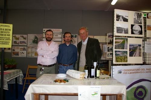 Foto ricordo con Francesco Garetto (Ruralia) e Pietro Parena.