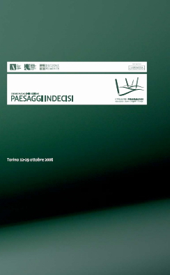 Locandina Convegno internazionale "Paesaggi Indecisi"
