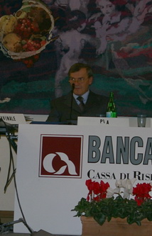 Dott. Aldo Pia - Presidente della Cassa di Risparmio di Asti.