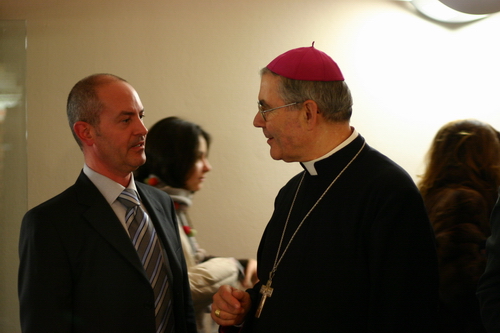 Rag. Isidoro Alberguci e Mons. Francesco Ravinale.