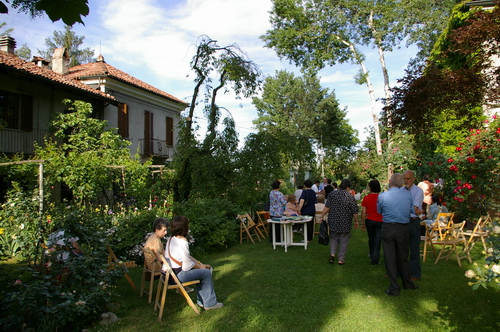 Veduta del giardino "Il canonico" di Casabianca in occasione della visita guidata