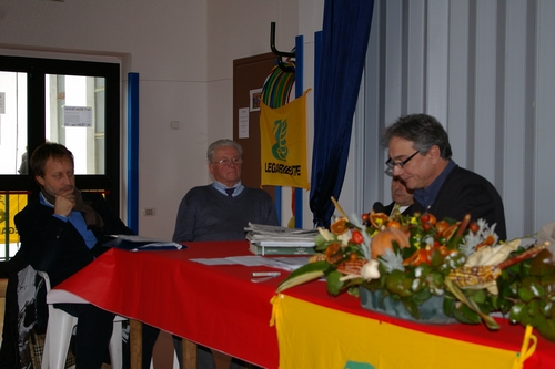  Tavola Rotonda moderata da Marco Bianchi. Relatori (dal fondo) Paolo Gardino e Battista Felice Veglio.