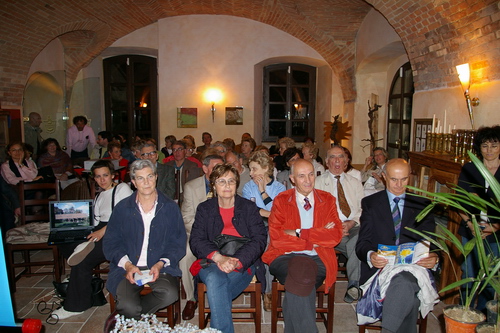 Seminario su "La storia delle palme in Italia: censimento e caratterizzazione - Un giardino speciale a Rocca di Arazzo" di Valentina Scariot (Dottore di ricerca - Facoltà di Agraria di Torino) e di Giuseppe Loretto (Appassionato coltivatore) -  Pubblico presente in sala.