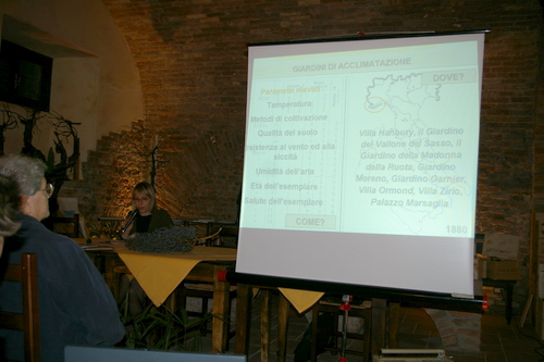 Seminario su "La storia delle palme in Italia: censimento e caratterizzazione - Un giardino speciale a Rocca di Arazzo" di Valentina Scariot (Dottore di ricerca - Facoltà di Agraria di Torino) e di Giuseppe Loretto (Appassionato coltivatore) -  Dott.ssa Valentina Scariot