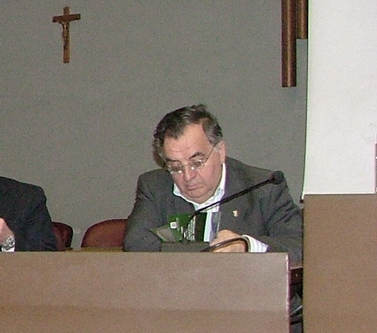 Assessore alla Cultura della Provincia di Asti Dott. Mario Aresca presente alla conferenza stampa di presentazione del Bando.