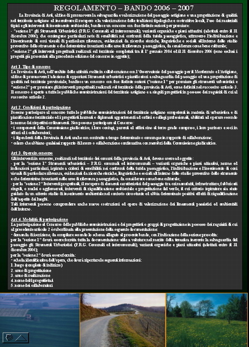 Volume divulgativo del Bando PER LA PROMOZIONE  DI INTERVENTI PROGETTUALI DI QUALITA' NEL PAESAGGIO ASTIGIANO E DEL MONFERRATO