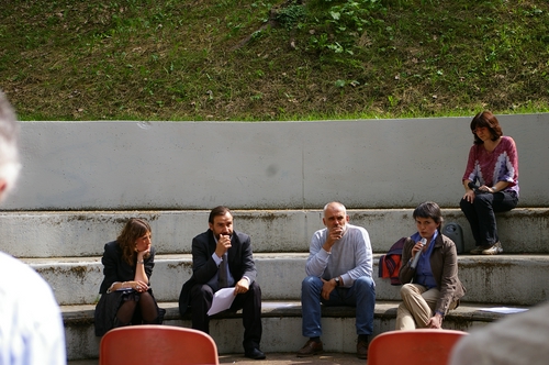 Foto della Conversazione "Dal Parco del Littorio al Bosco dei Partigiani" di Marco Devecchi nella Rassegna Verdeterra 2007.