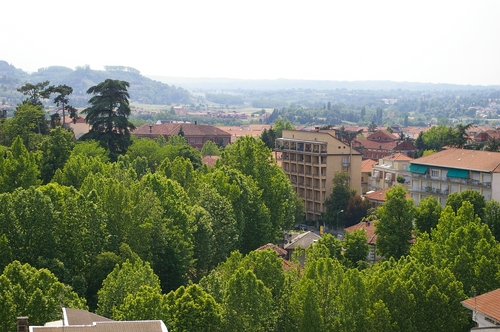 Foto della visita al grattacielo di Corso Dante  di Asti nell'ambito della Rassegna VerdeTerra 2007.