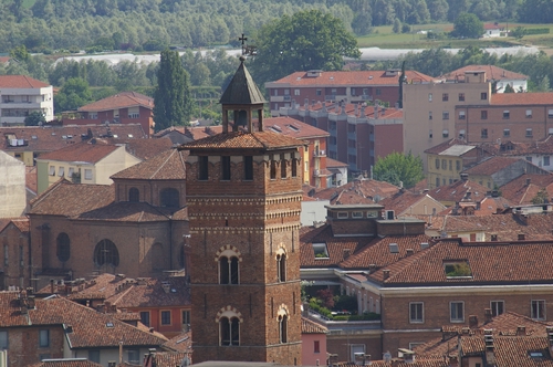Foto della visita al grattacielo di Corso Dante  di Asti nell'ambito della Rassegna VerdeTerra 2007.