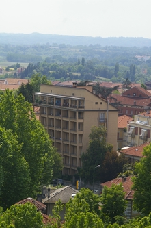 Foto della visita al grattacielo di Corso Dante  di Asti nell'ambito della Rassegna VerdeTerra 2007.