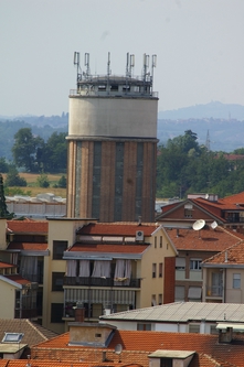 Foto della visita al grattacielo di Corso Dante  di Asti nell'ambito della Rassegna VerdeTerra 2007.