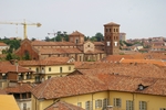Foto della visita alla torre rossa o di San Secondo di asti nell'ambito della Rassegna VerdeTerra 2007.
