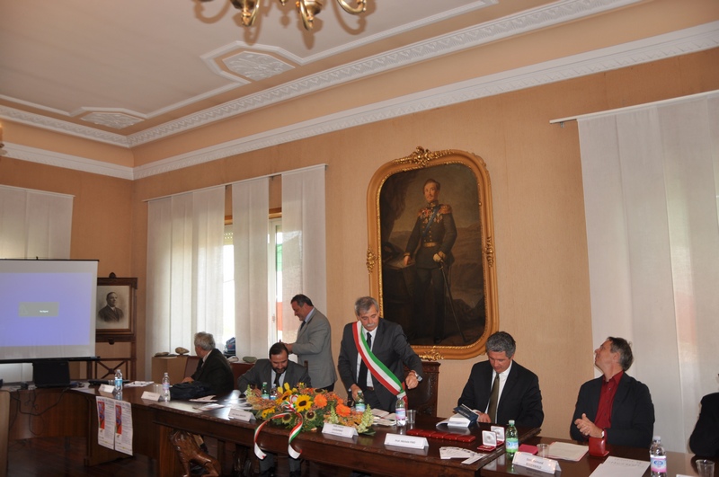 Consegna della medaglia commemorativa del Centocinquantenario al Dott. Tonino Ceccoli (Gestione Risorse Ambientali ed Agricole della Repubblica di San Marino) (Foto di Andrea Laiolo).