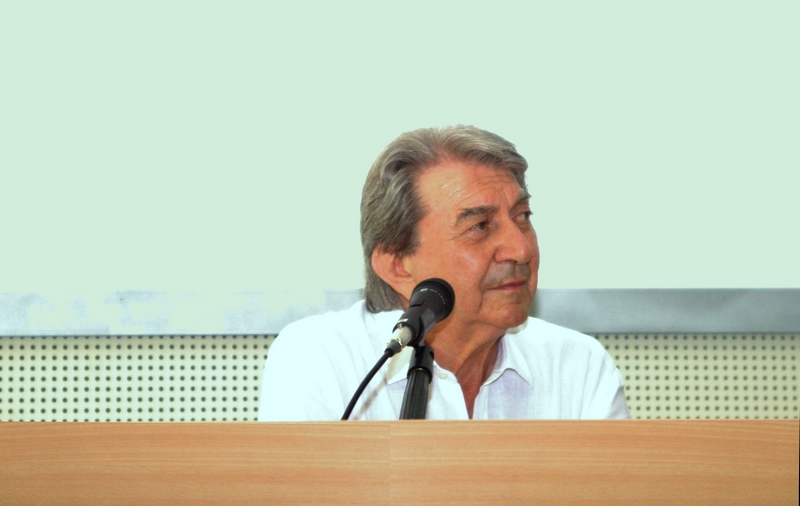 Saluto conclusivo da parte del Prof. Pietro Piccarolo (Presidente dell Accademia di Agricoltura di Torino) (Foto di Matilde Picollo).