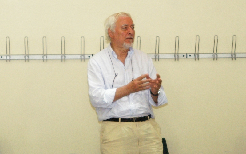 Relazione del Prof. Ottavio  Coffano (Accademia Albertina delle Belle Arti) su "La percezione del paesaggio astigiano nella pittura" (Foto di Matilde Picollo).