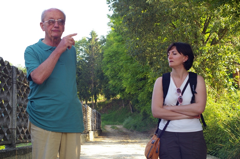 Illustrazione del progetto Transromanica da parte dell Ing. Francesco Garetto (Osservatorio del Paesaggio per il Monferrato e l Astigiano) (Foto di Francesco Devecchi).