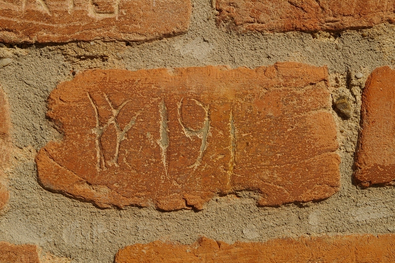 Date incise sui muri della cittadella di Alessandria.W I 91.