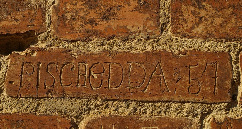 Nomi di persone incisi sui muri della Cittadella di Alessandria. PISCHEDDA 57.